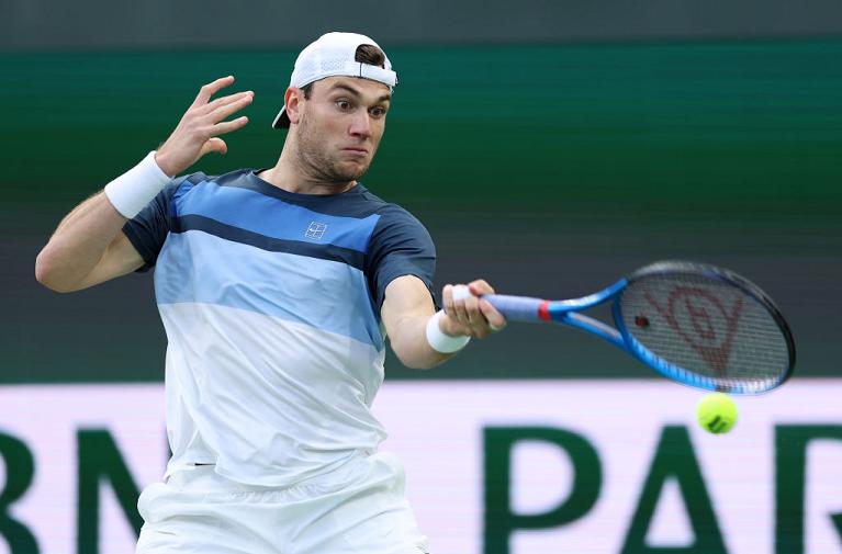 Il diritto di Jack Draper in azione a Indian Wells (Getty Images)