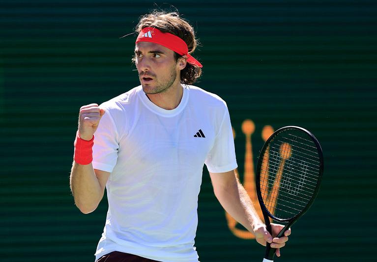 L'esultanza di Stefanos Tsitsipas (Getty Images)