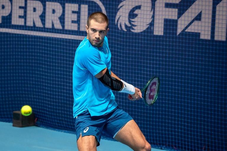 Borna Coric in azione (foto Stefano Eccel)