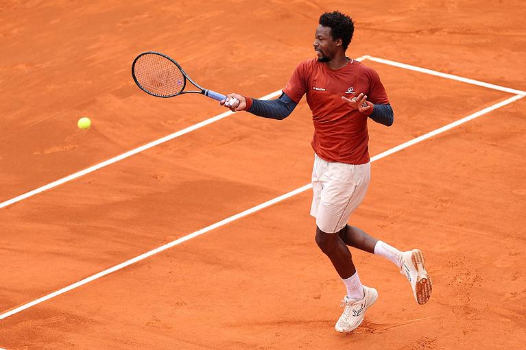Gael Monfils in azione a Monte-Carlo (Getty Images)