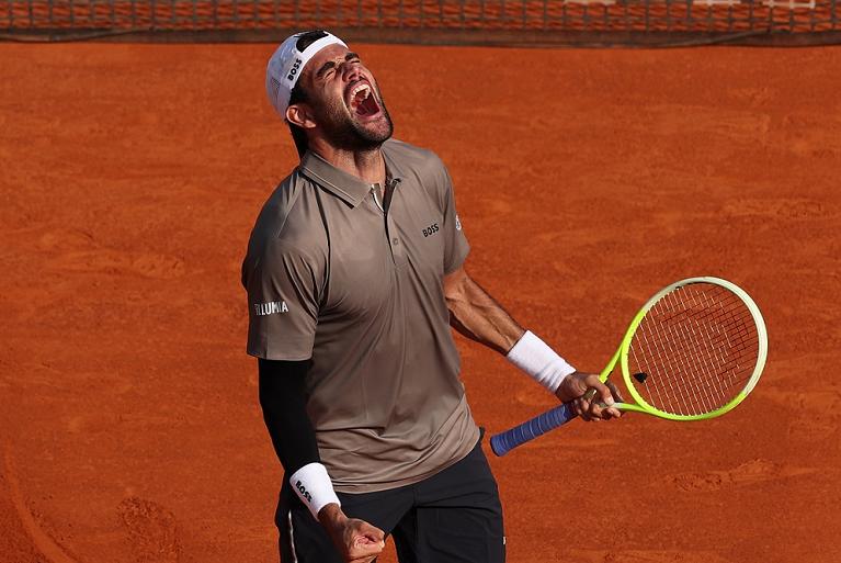 Tutta la gioia di Matteo Berrettini (foto Getty Images)