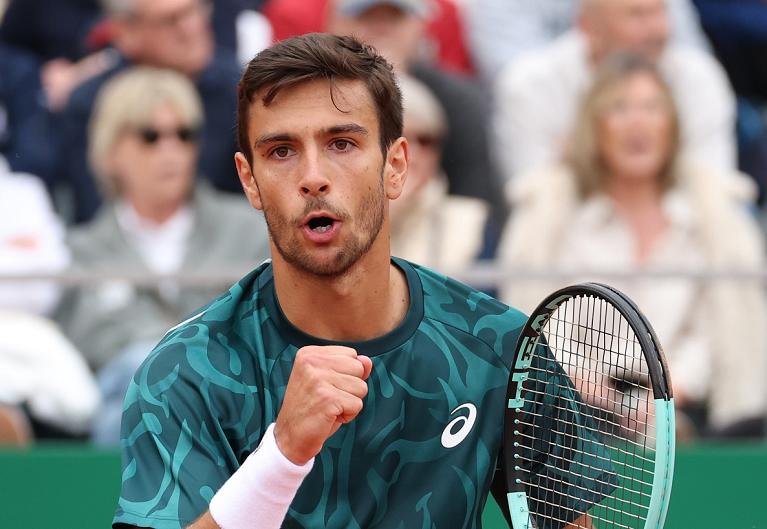 L'esultanza di Lorenzo Musetti (foto Getty Images)