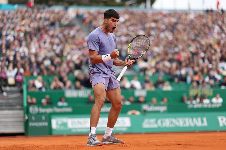 L'esultanza di Alcaraz (Getty Images)