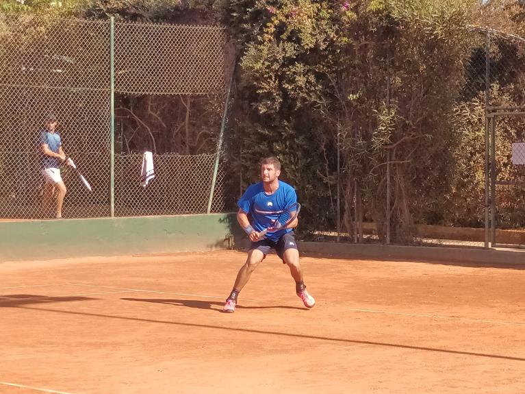 Andrea Picchione in azione a Pula (Foto Antonio Burruni)