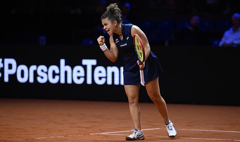 Tutta la grinta di Jasmine Paolini (foto Porsche Tennis Grand Prix web site)