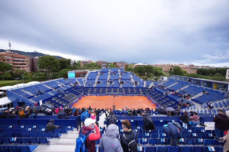 Una panoramica della Pista Rafa Nadal, campo centrale dell'ATP 500 (Getty Images)