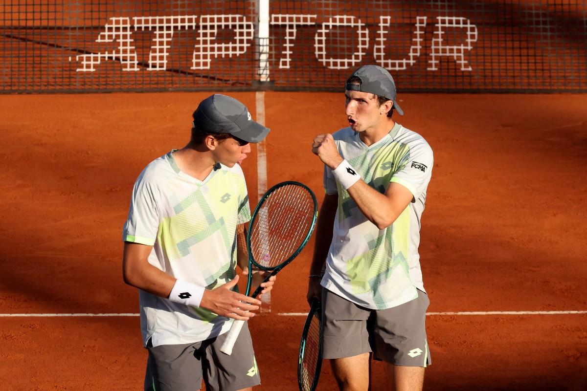 La carica di Federico Bondioli e Carlo Alberto Caniato al Foro Italico (Foto FITP)