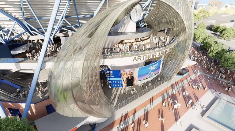 L'ingresso dell'Arthur Ashe (USTA)