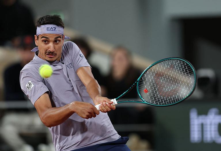 Lorenzo Sonego in azione (foto Getty Images)