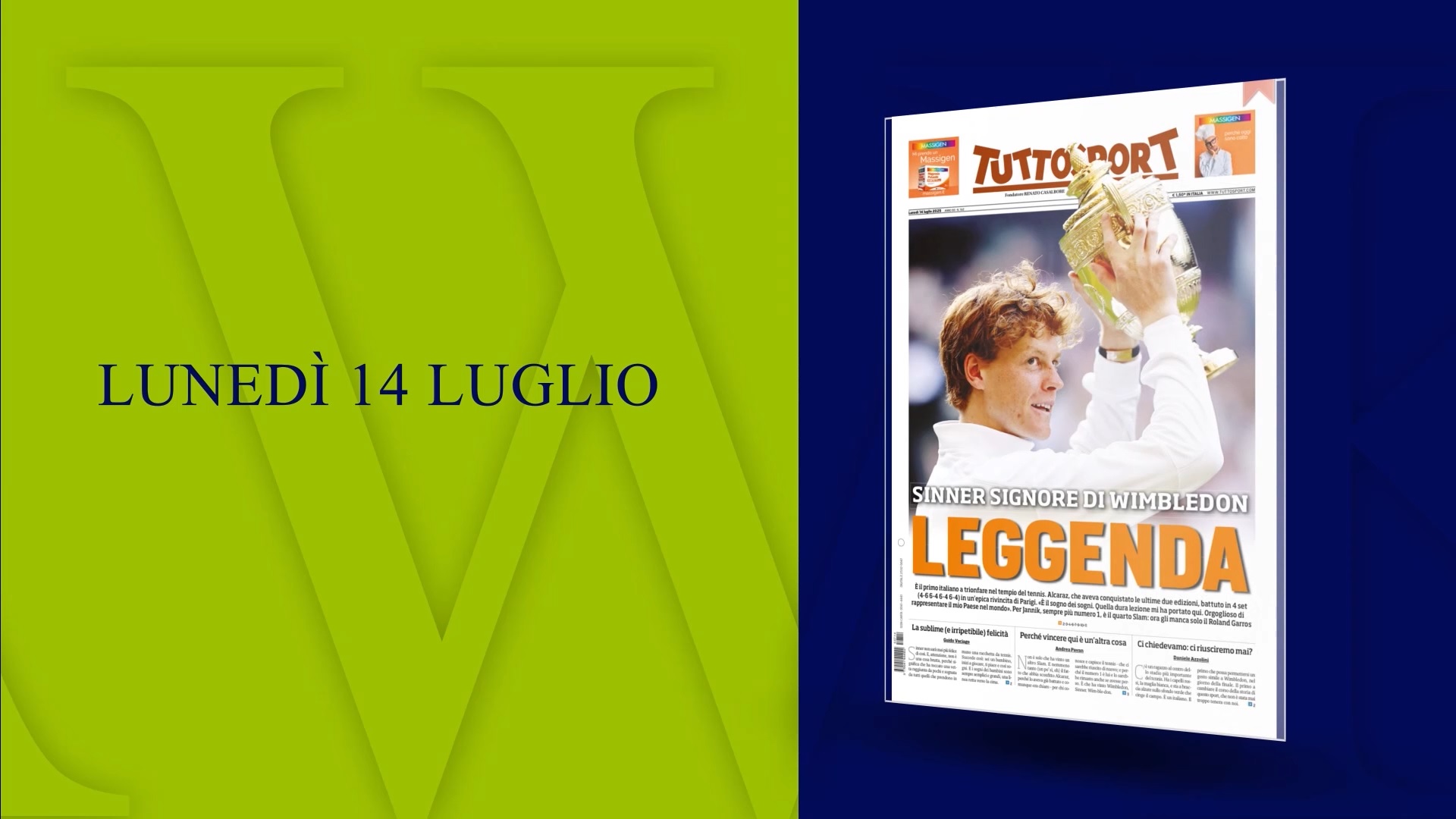 Hawk Eye, la settimana italiana da sogno a Wimbledon vista dai giornali