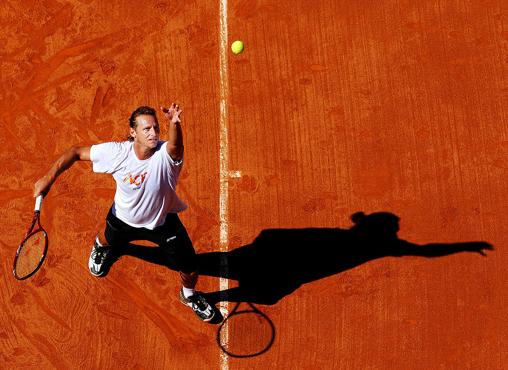 David Nalbandian in allenamento