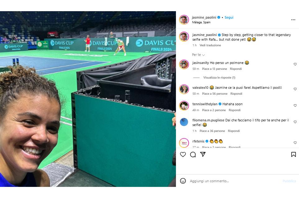 Visti dai social: la caccia al selfie con Rafa e un Djokovic… zen