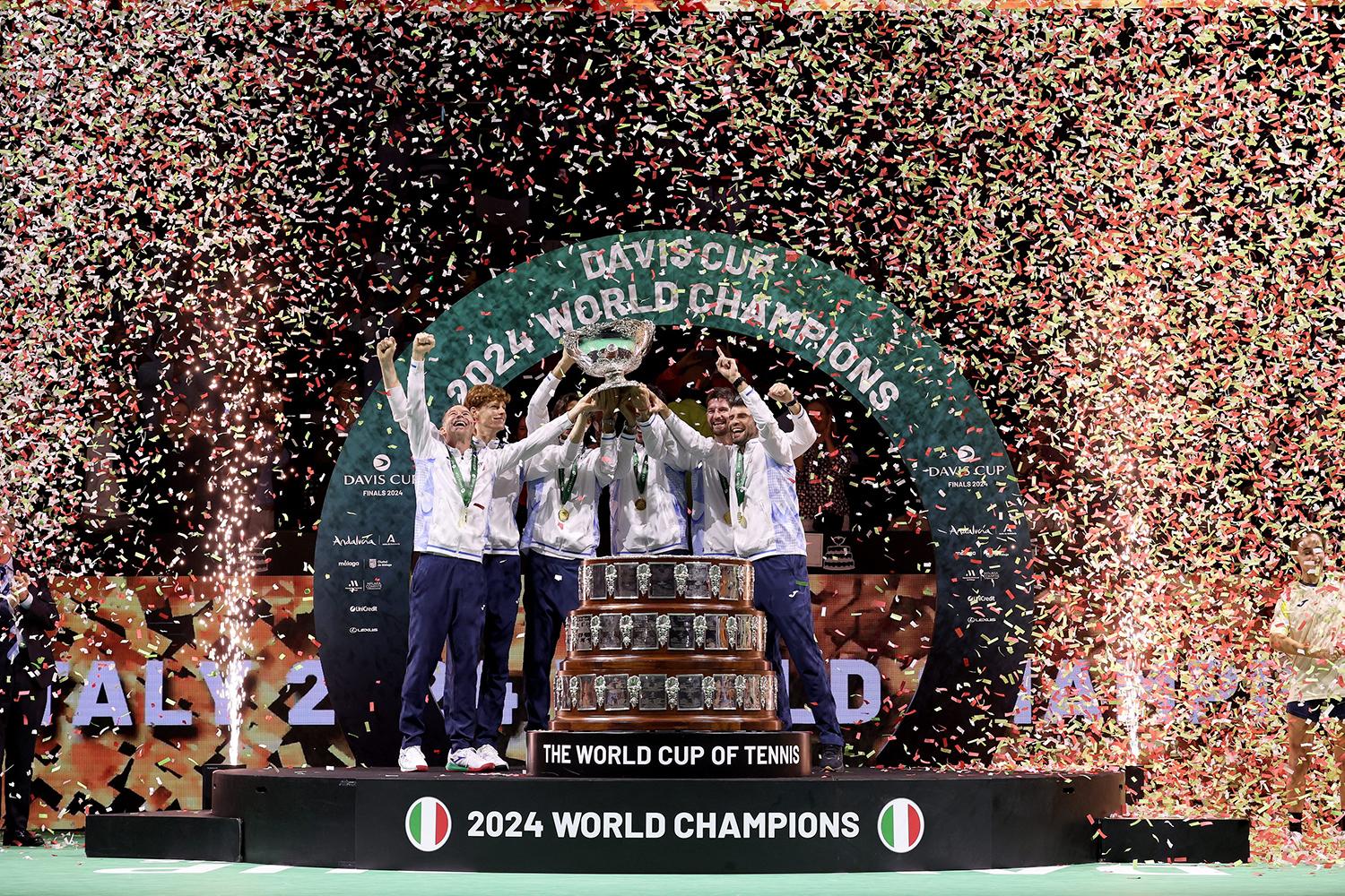 Il tennis italiano celebra gli azzurri di Davis